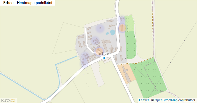 Srbce - mapa podnikání