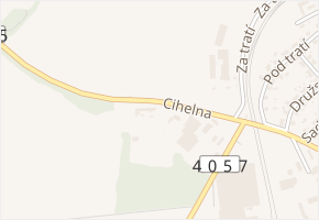 Cihelna v obci Okříšky - mapa ulice