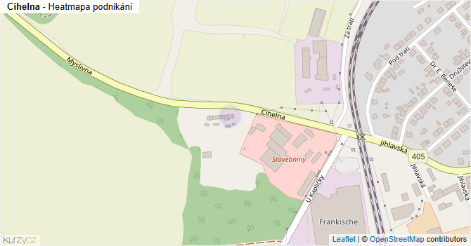Cihelna - mapa podnikání