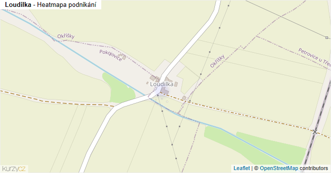Loudilka - mapa podnikání