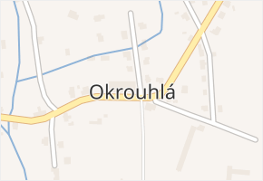 Okrouhlá v obci Okrouhlá - mapa části obce