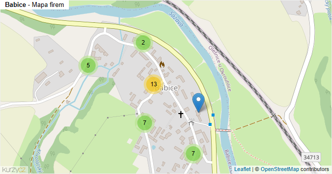 Babice - mapa firem