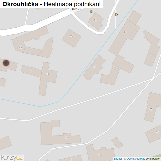 Mapa Okrouhlička - Firmy v obci.