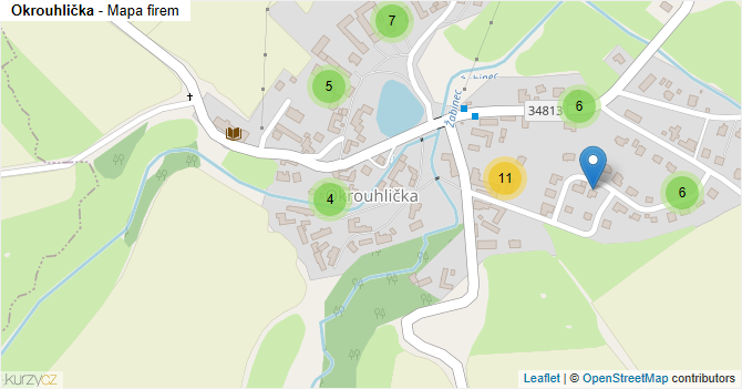 Okrouhlička - mapa firem