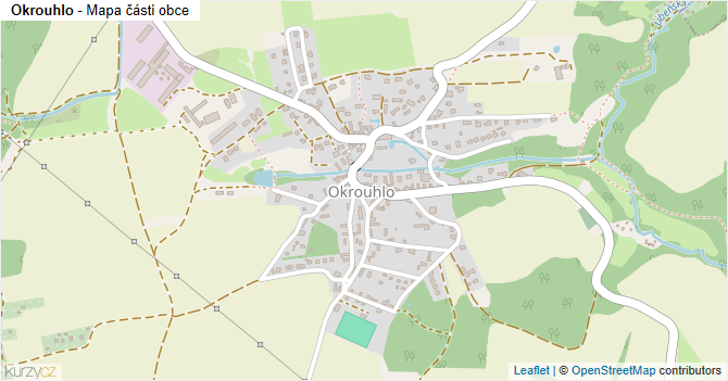 Okrouhlo - mapa části obce