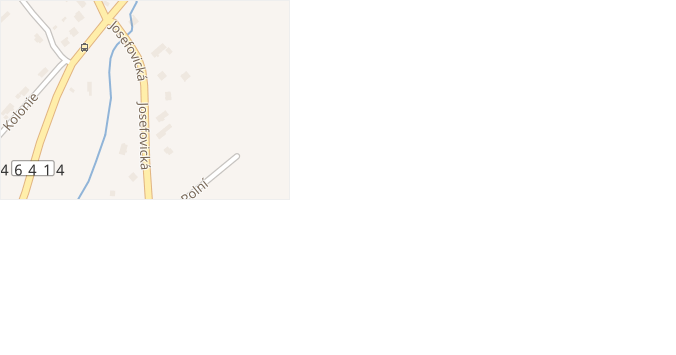 Josefovická v obci Olbramice - mapa ulice