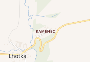 Kamenec v obci Olbramice - mapa ulice