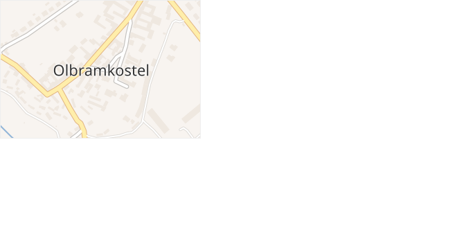 Olbramkostel v obci Olbramkostel - mapa části obce