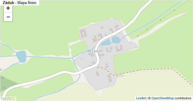 Zádub - mapa firem