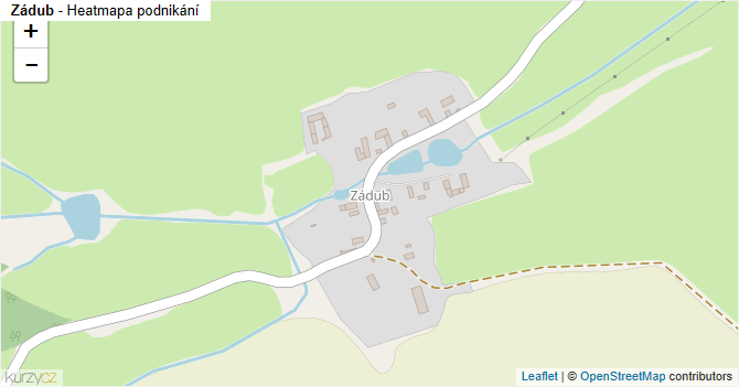 Zádub - mapa podnikání