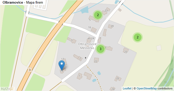 Olbramovice - mapa firem