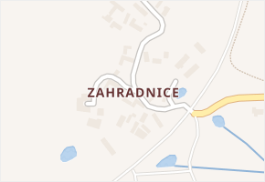 Zahradnice v obci Olbramovice - mapa části obce