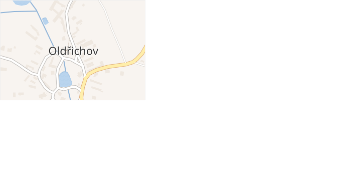 Oldřichov v obci Oldřichov - mapa části obce