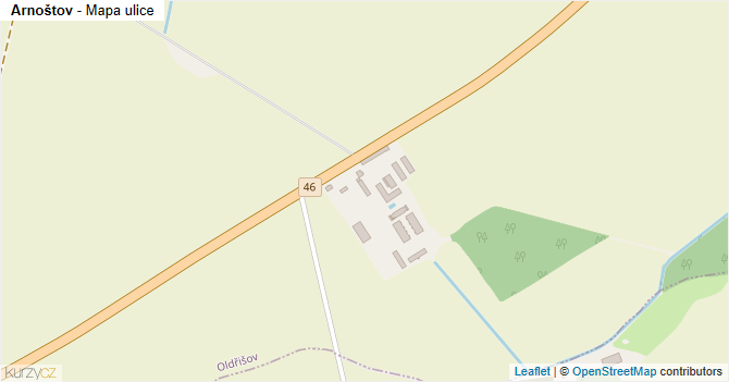Arnoštov - mapa ulice