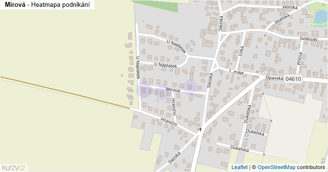 Mírová - mapa podnikání