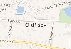Oldřišov v obci Oldřišov - mapa části obce