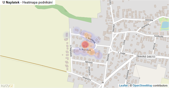 U Naplatek - mapa podnikání