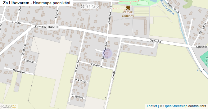Za Lihovarem - mapa podnikání
