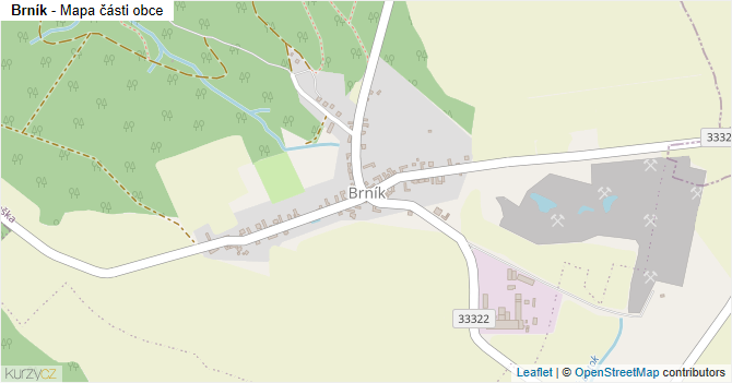 Brník - mapa části obce