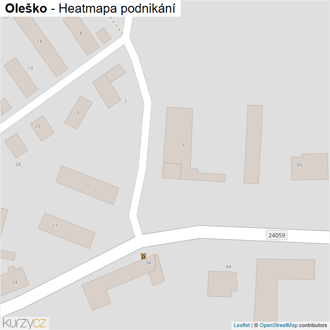 Mapa Oleško - Firmy v obci.
