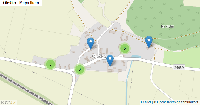 Oleško - mapa firem