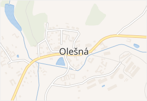 Olešná v obci Olešná - mapa části obce