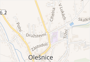 Trpínská v obci Olešnice - mapa ulice