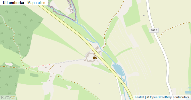 U Lamberka - mapa ulice