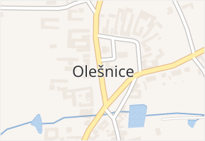 Olešnice v obci Olešnice - mapa části obce