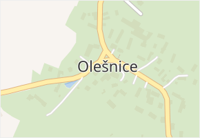Olešnice v obci Olešnice - mapa části obce