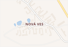 Nová Ves v obci Olešník - mapa části obce