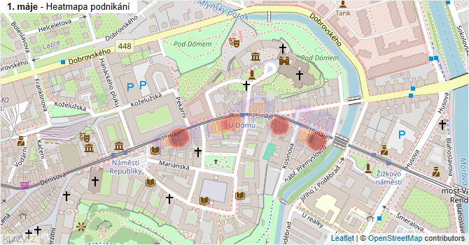 1. máje - mapa podnikání
