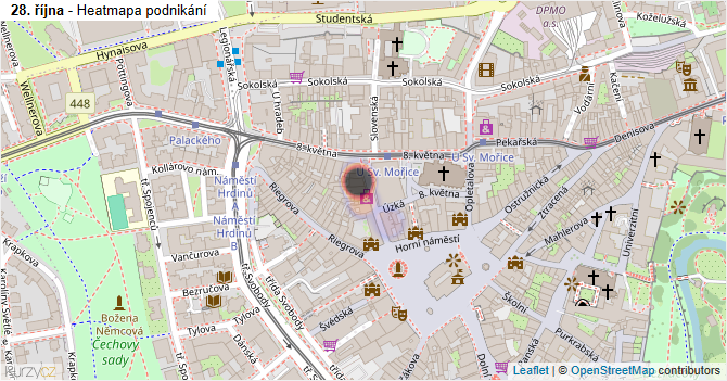 28. října - mapa podnikání