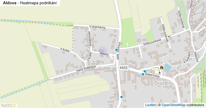 Aldova - mapa podnikání