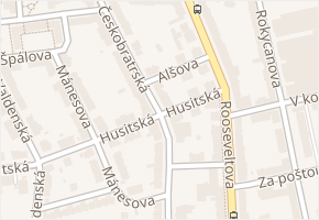 Alšova v obci Olomouc - mapa ulice