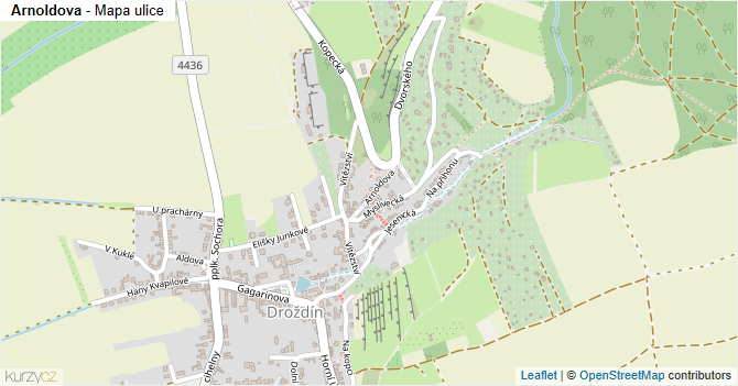 Arnoldova - mapa ulice
