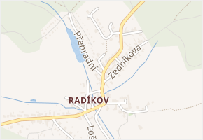 Beskydská v obci Olomouc - mapa ulice