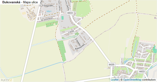 Bukovanská - mapa ulice