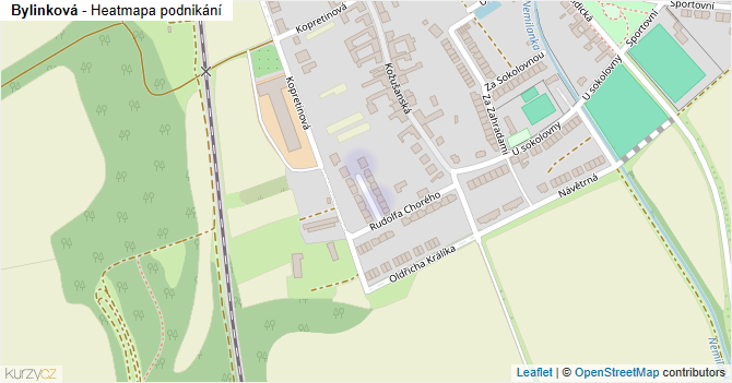 Bylinková - mapa podnikání