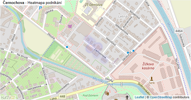 Černochova - mapa podnikání