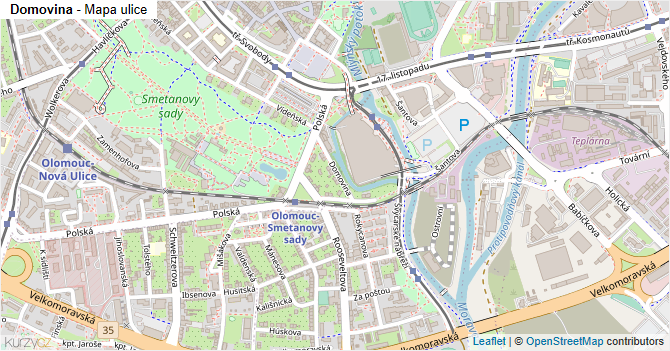 Domovina - mapa ulice