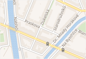 Dukelská v obci Olomouc - mapa ulice