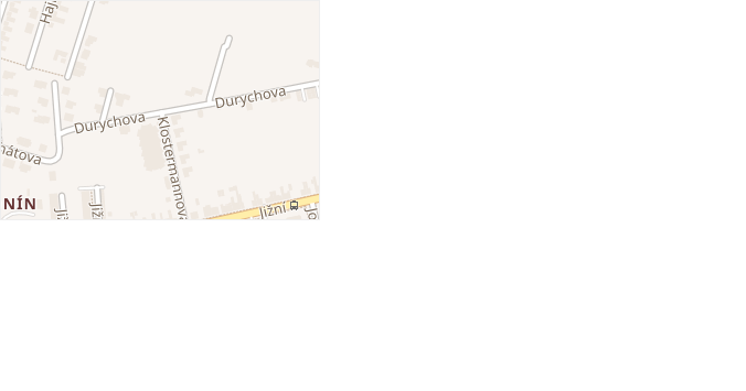 Durychova v obci Olomouc - mapa ulice
