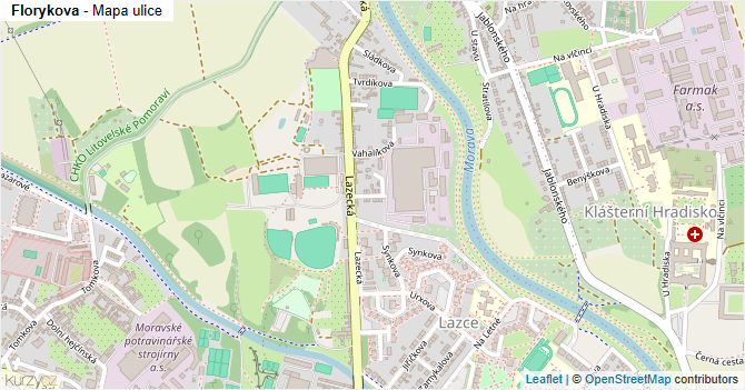 Florykova - mapa ulice