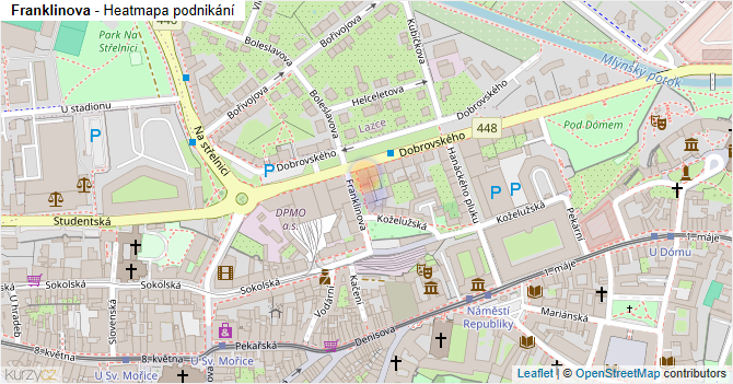 Franklinova - mapa podnikání