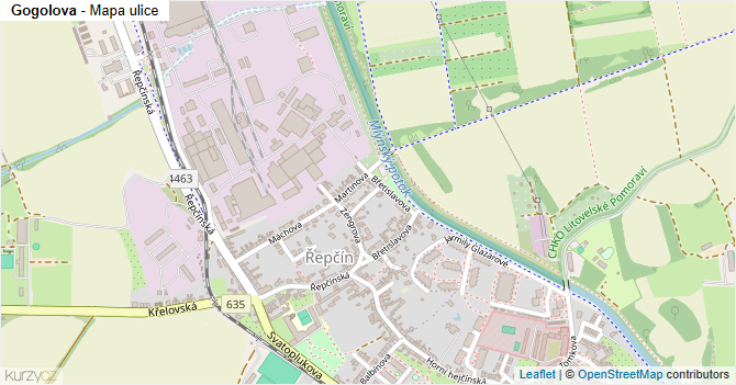 Gogolova - mapa ulice