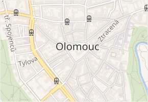 Hapalova v obci Olomouc - mapa ulice