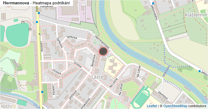 Herrmannova - mapa podnikání