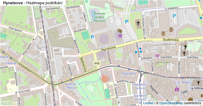 Hynaisova - mapa podnikání