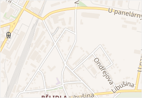 Jana Koziny v obci Olomouc - mapa ulice